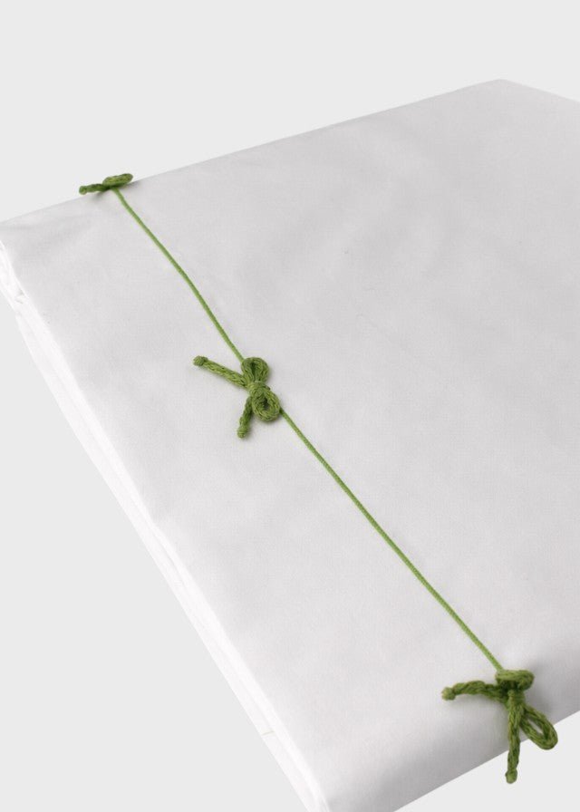 Lenzuolino Cotone Profilo Fiocchetti Verde FF728339/2300 corredino e abbigliamento neonato | NANU' BABY