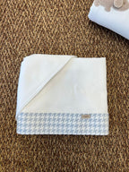 Lenzuolino fantasia Pied de poule cielo Neonato Vaniglia IG73LE corredino e abbigliamento neonato | NANU' BABY