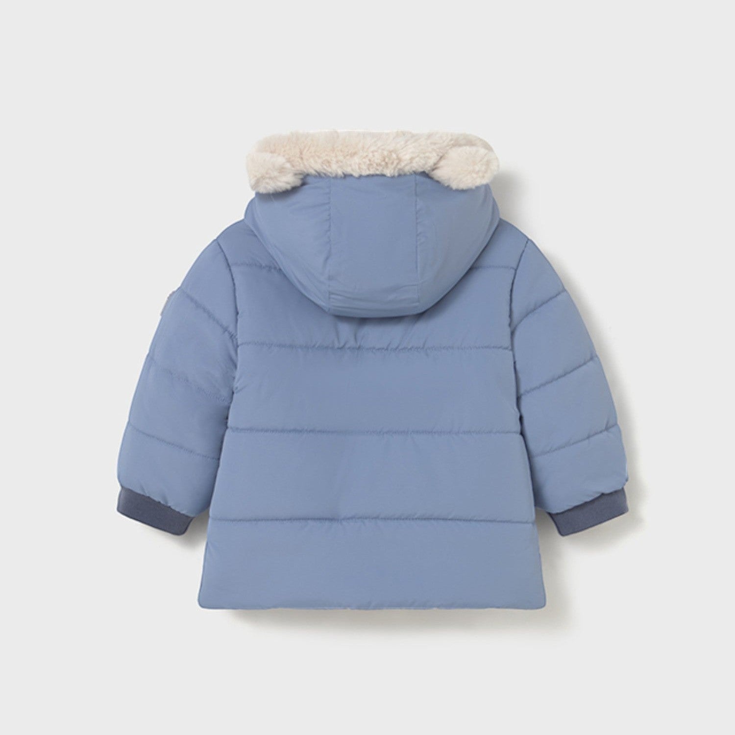 Giaccone orecchie pelo Bimbo AZZURRO 2424/49 -  NANU' BABY