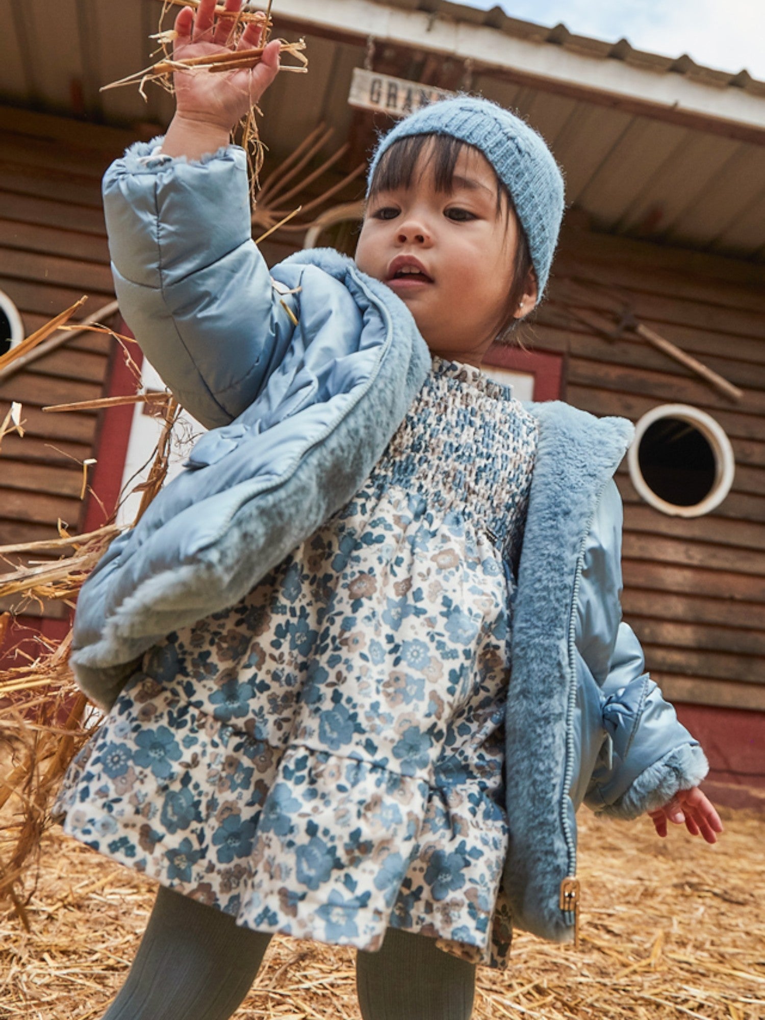 Girl's printed dress CIELO 2909/26