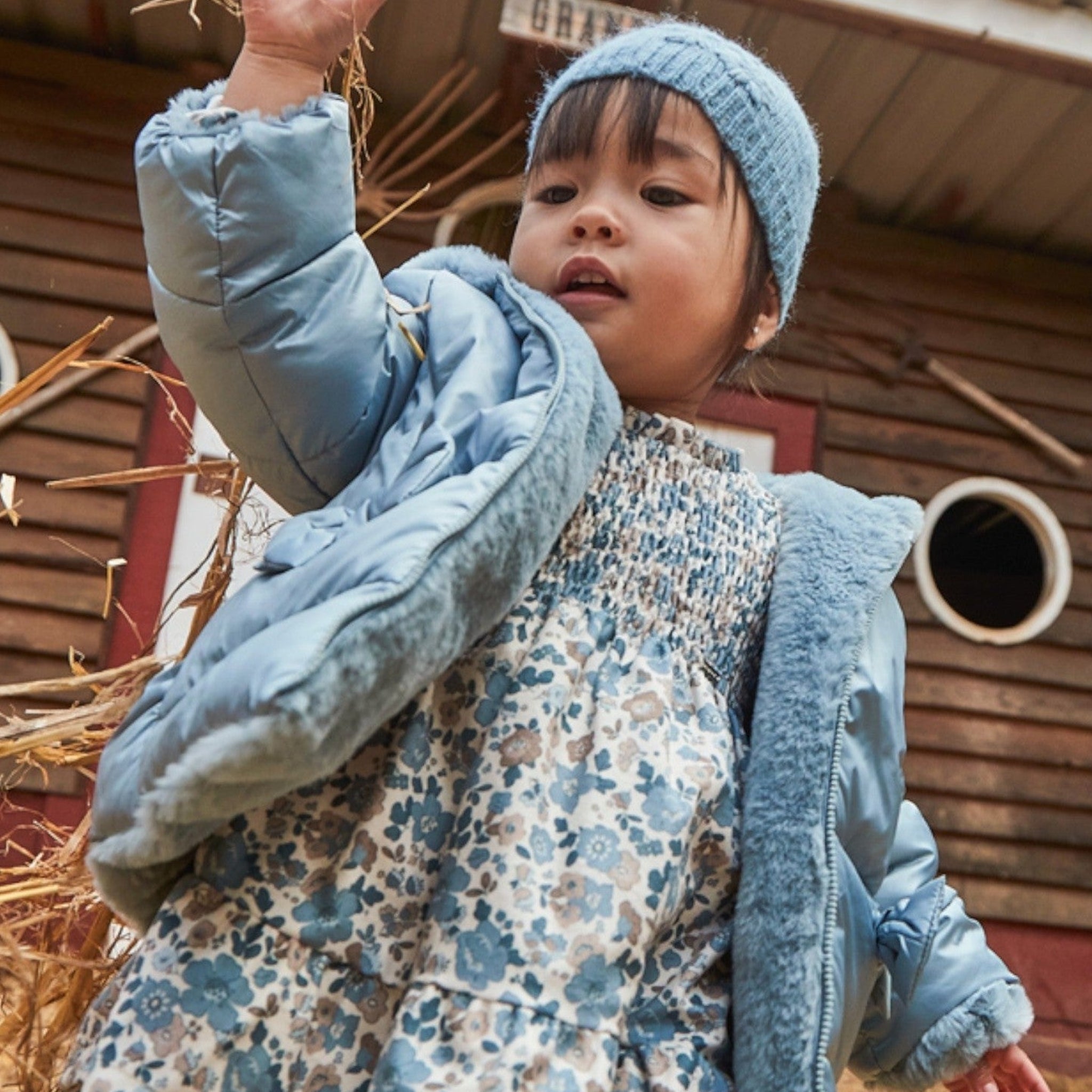 Abito stampato Bimba CIELO 2909/26 -  NANU' BABY