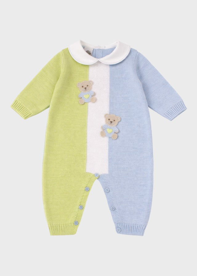 Embroidered Teddy Onesie Sky EK6010/C
