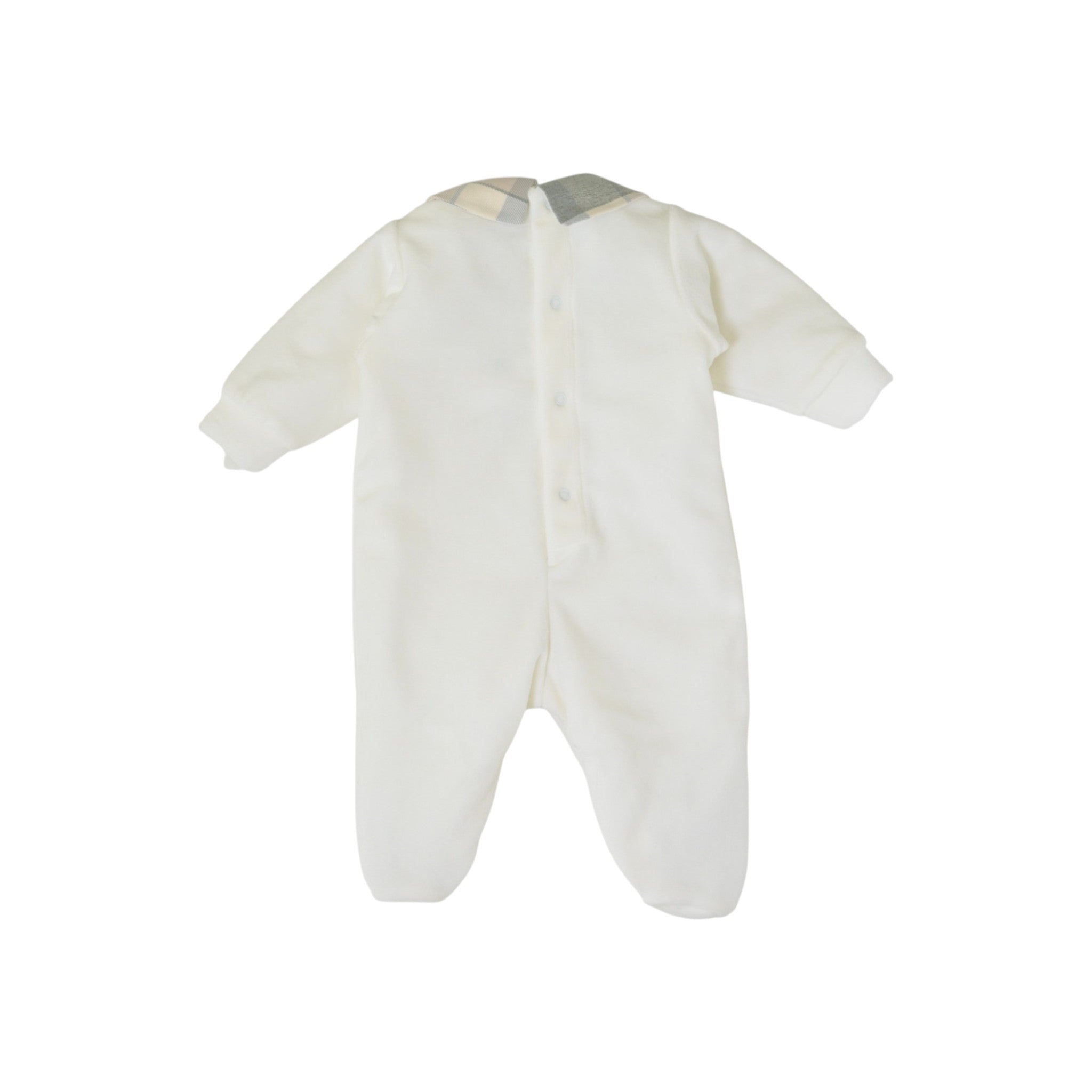 Tutina Neonato Ciniglia Bianco SARTORIA DEI PICCOLI (cod. LTB1112)