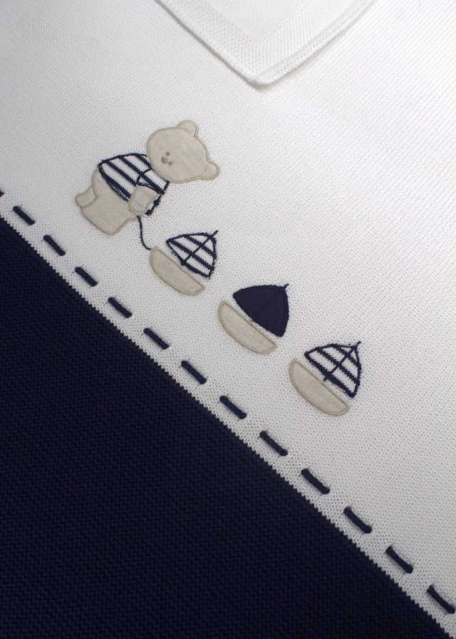 Blue Bear Cotton Blanket 198-B