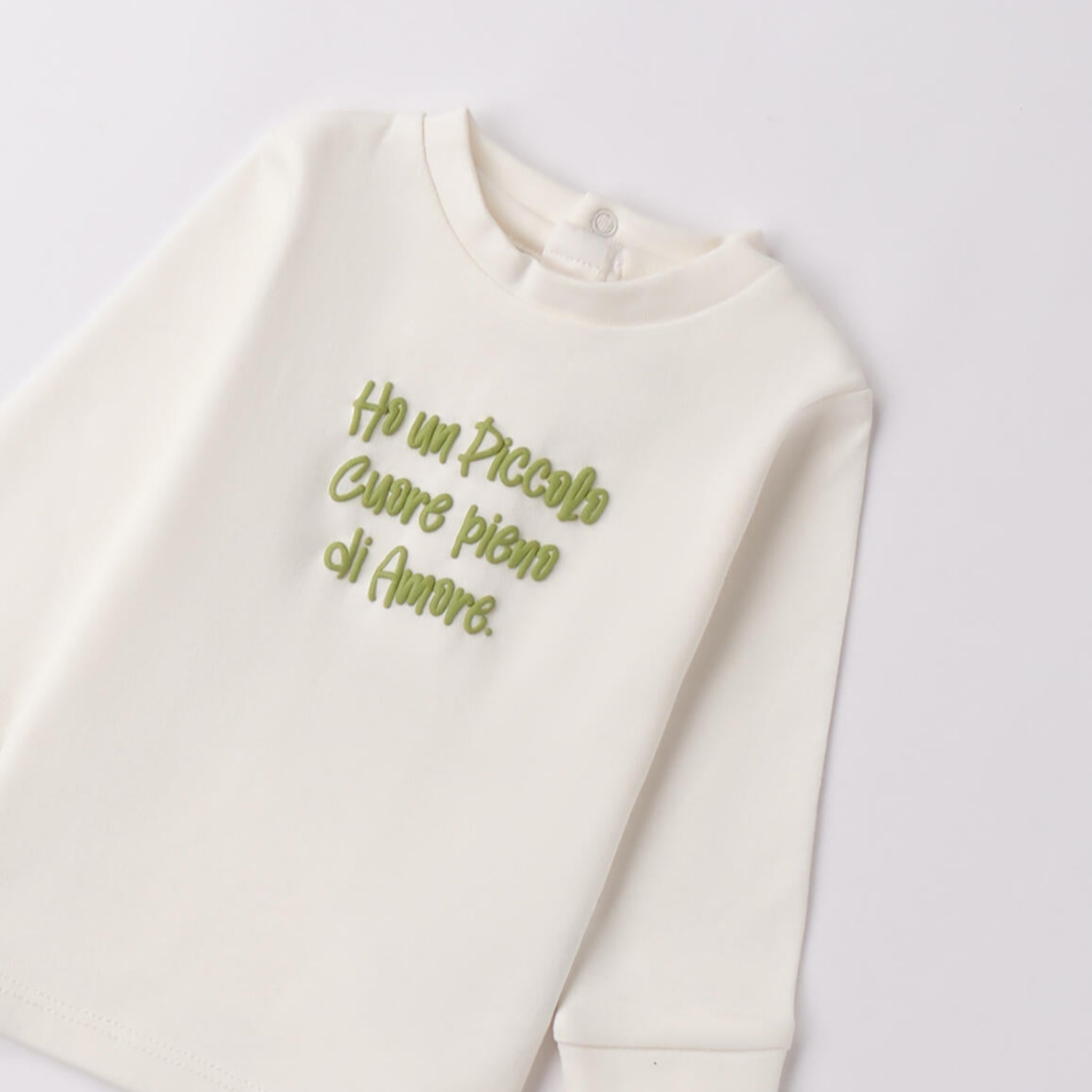 Maglietta Interlock Cotone Bimbo Bianco 3F606/112