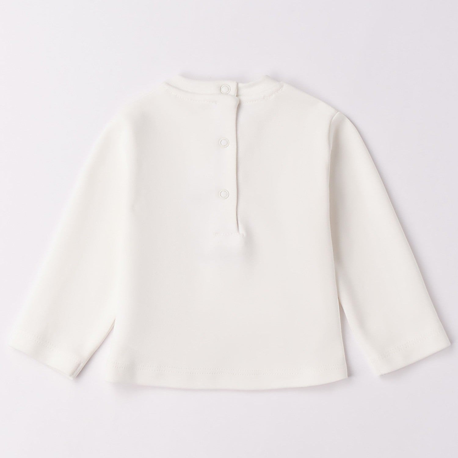 Maglietta Interlock Cotone Bimba Bianco 3F715/112 corredino e abbigliamento neonato | NANU' BABY