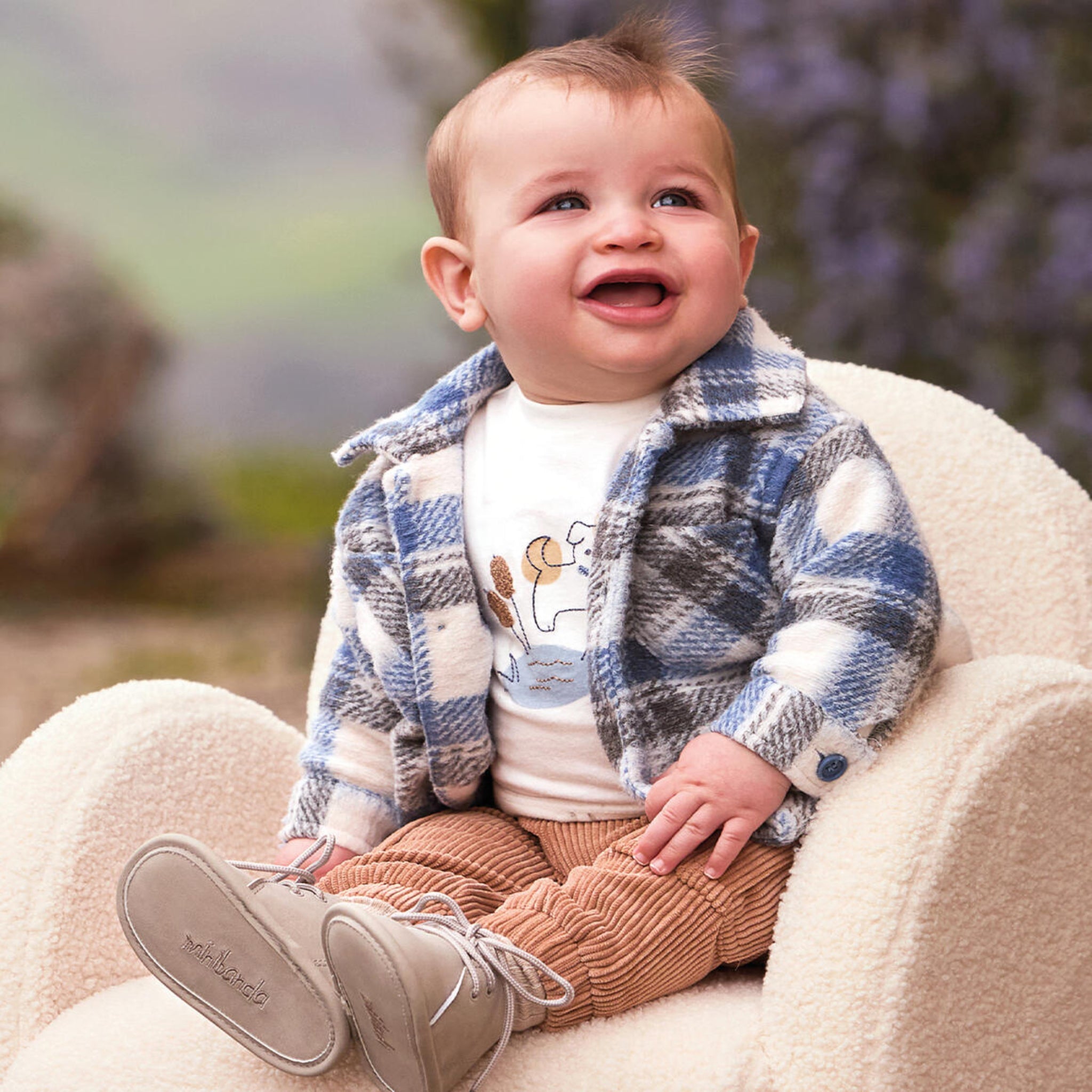 Maglietta Jersey Cotone Ricamo Bimbo Bianco 3F612/112 corredino e abbigliamento neonato | NANU' BABY