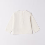 Jersey T-Shirt, Stretch Cotton, Short Sleeves, Girl's, White, 3F718/112