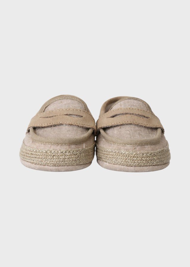 Mocassino Lino Elegante Beige SM41159/T37 corredino e abbigliamento neonato | NANU' BABY