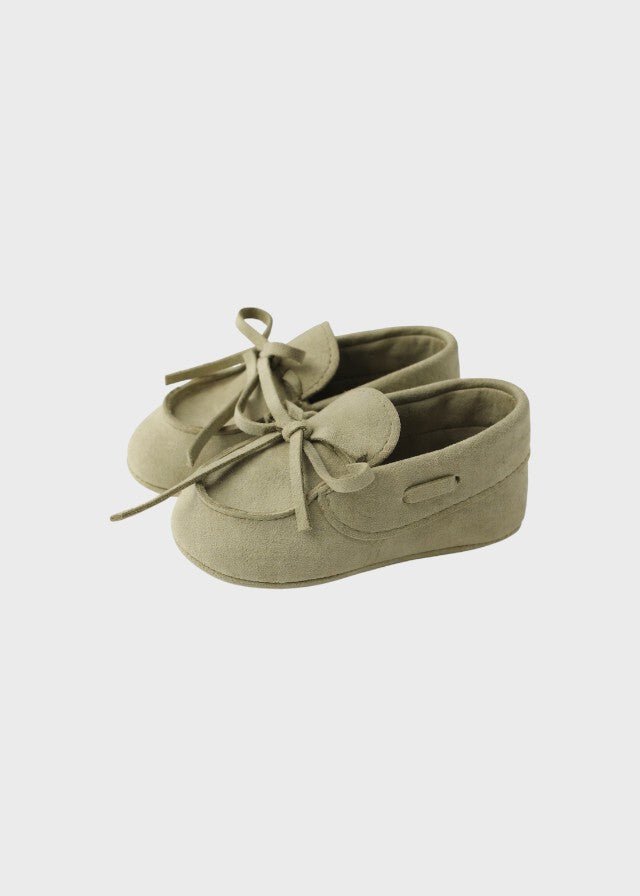 Mocassino Nappina Verde corredino e abbigliamento neonato | NANU' BABY