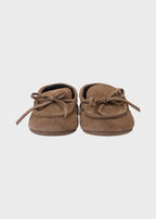 Mocassino Pelle Scamosciata Marrone SM4180T/T04/M corredino e abbigliamento neonato | NANU' BABY