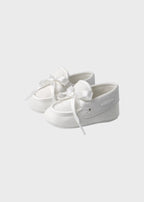 Mocassino Raso Cerimonia Bianco SM4360/20 corredino e abbigliamento neonato | NANU' BABY