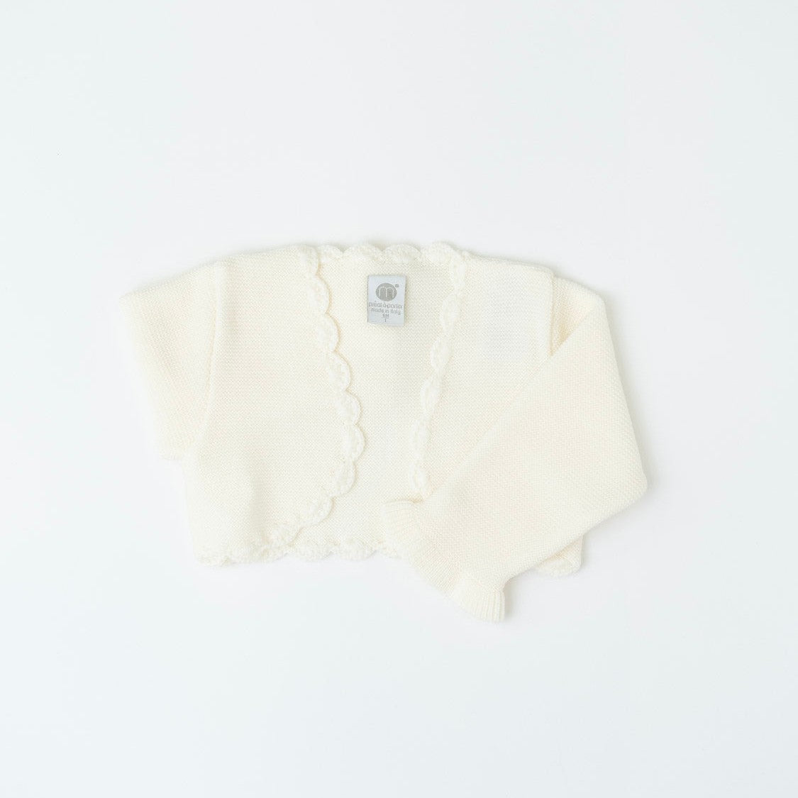 Giacca bolerino Bimba VANIGLIA IM33445 -  NANU' BABY