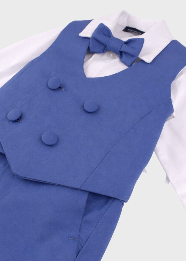 Light Blue Bermuda Waistcoat Ceremony Suit