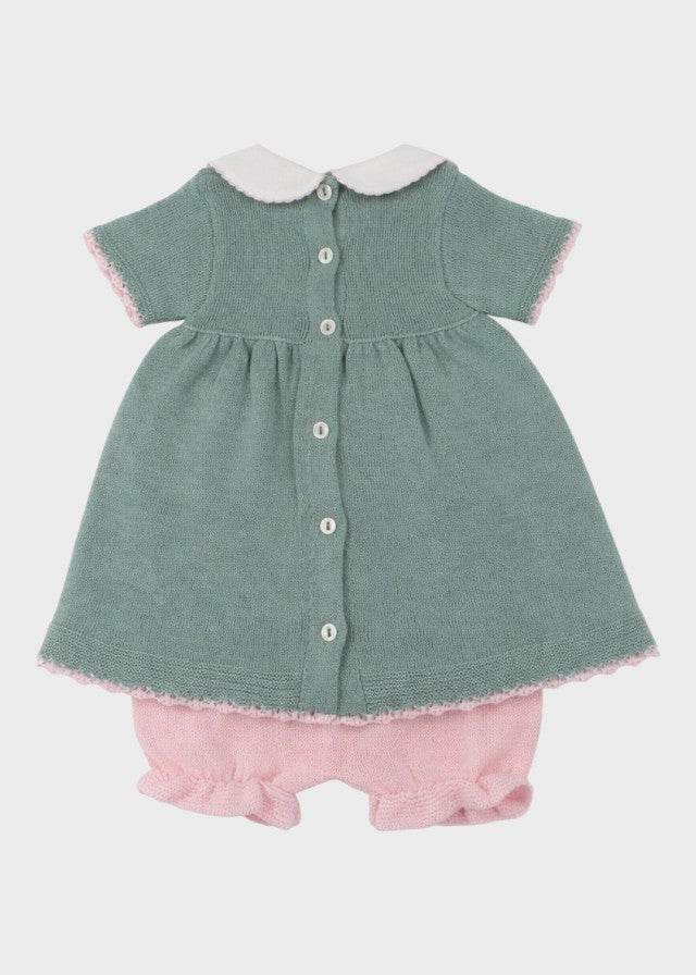 Green Daisies Cotton Set 363/V