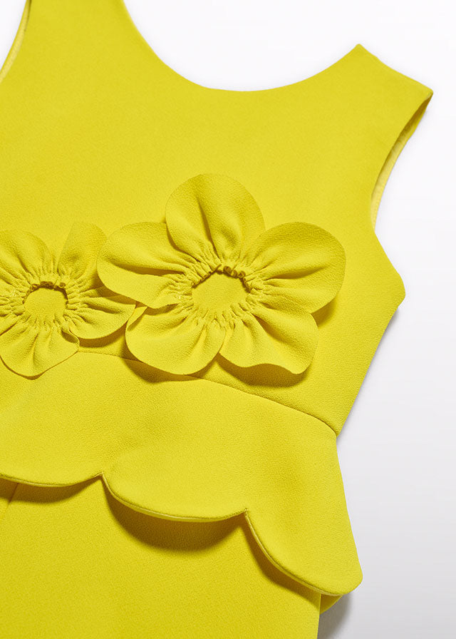 Short Jumpsuit with Scalloped Trim 5204/4