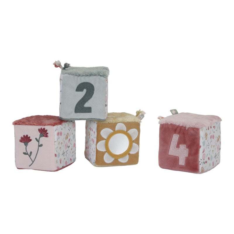 Set di cubi morbidi Fiori e Farfalle  ROSA LD8716 -  NANU' BABY