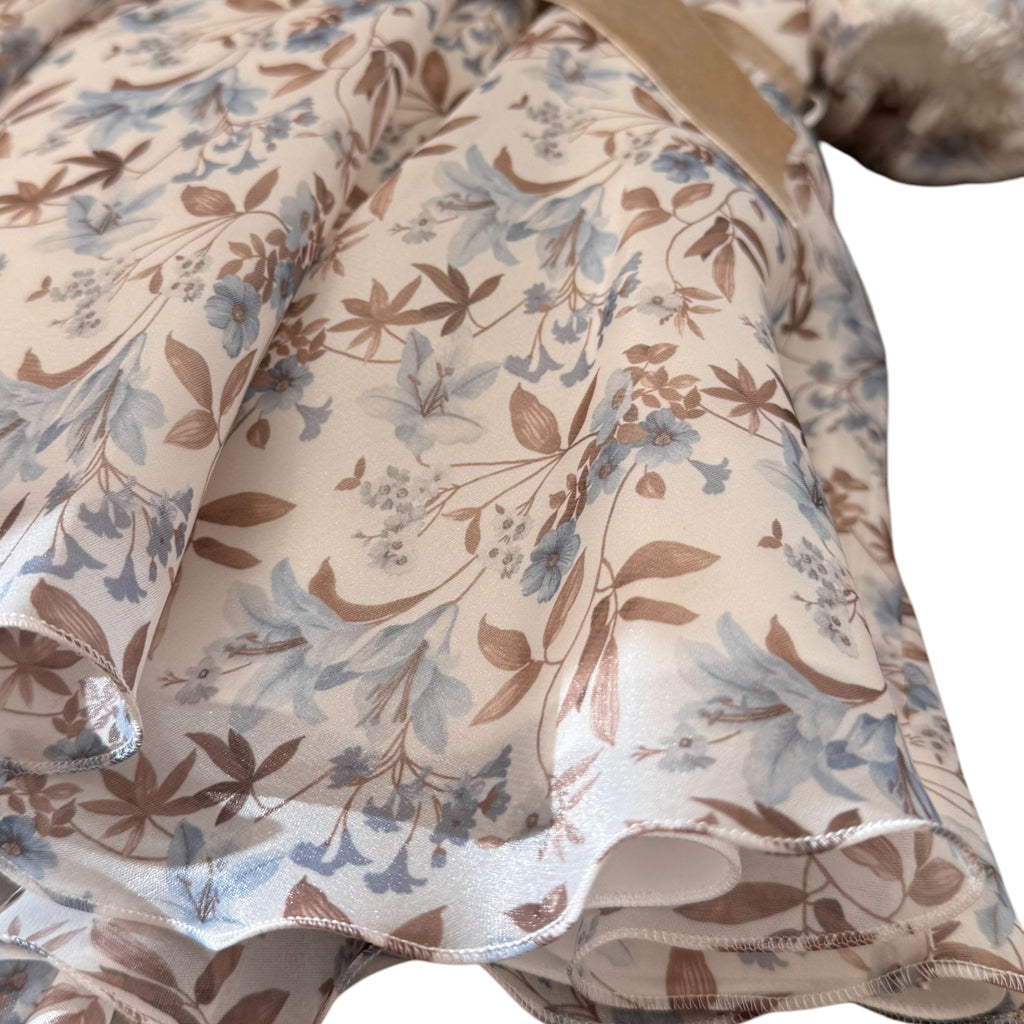 Beige Floral Dress for Baby Girl GG29I