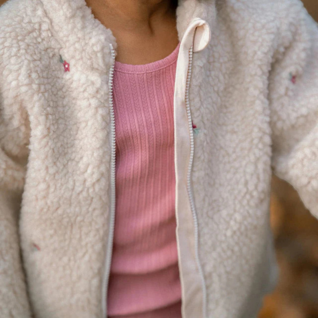 Long-sleeved ribbed T-shirt - Fairy Garden Pink CL25091013