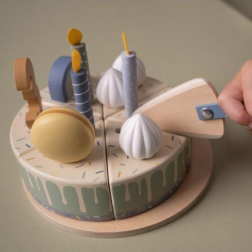 Torta di compleanno in legno  - 26 pezzi  MULTICOLORE LD8016 -  NANU' BABY