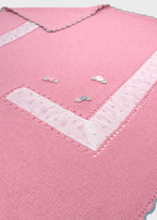 GULTEN/CO Pink Floral Cotton Blanket