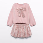 Compl. gonna frange lustrini Bimba Rosa 5539/8 -  NANU' BABY