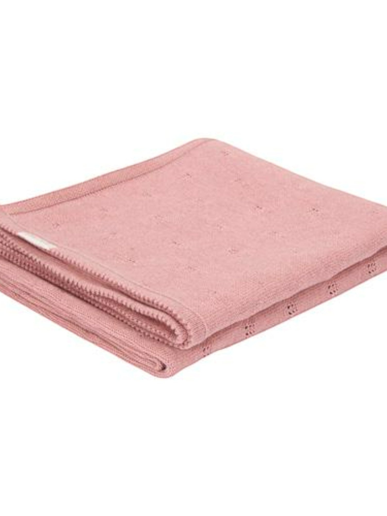 Coperta per culla lavorata a maglia  Rosa TE13454009 -  NANU' BABY