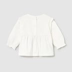 Baby Girl T-Shirt, Ecru, 2055/27