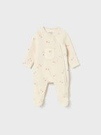 Pagliaccetto ciniglia Neonata Beige 2729/41 corredino e abbigliamento neonato | NANU' BABY