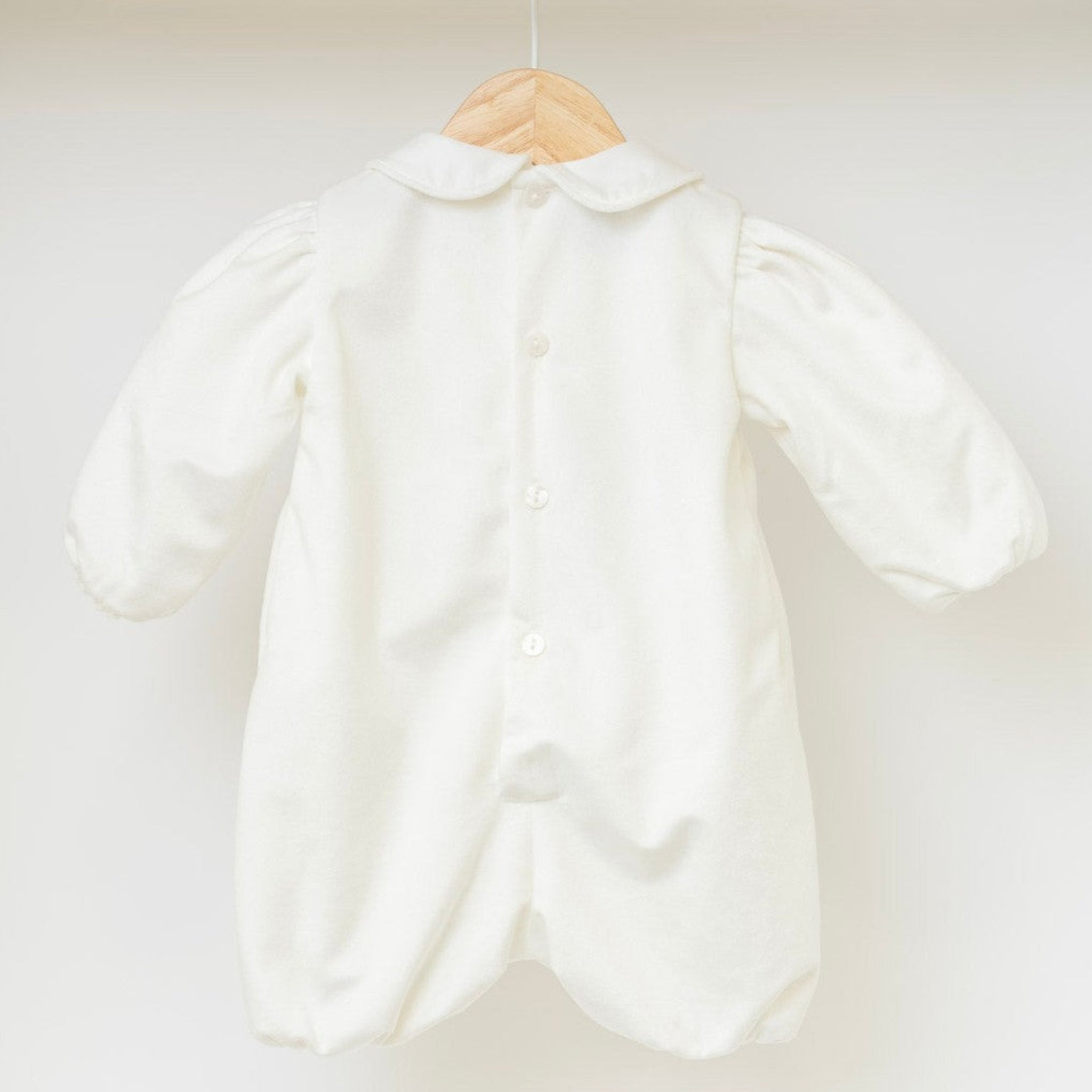 Pagliaccetto Velluto Neonata VANIGLIA - MARLÙ IN6623 corredino e abbigliamento neonato | NANU' BABY