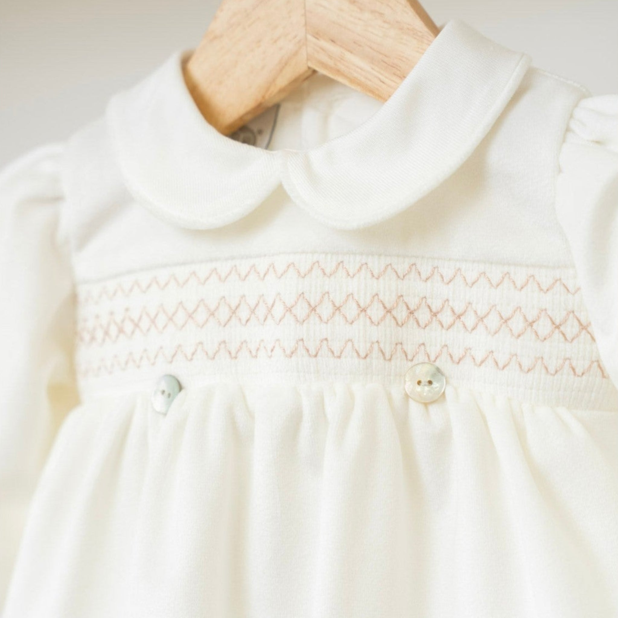 Pagliaccetto Velluto Neonata VANIGLIA - MARLÙ IN6623 corredino e abbigliamento neonato | NANU' BABY