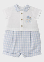 Pagliacetto Lino Casetta Cielo EK5521 corredino e abbigliamento neonato | NANU' BABY