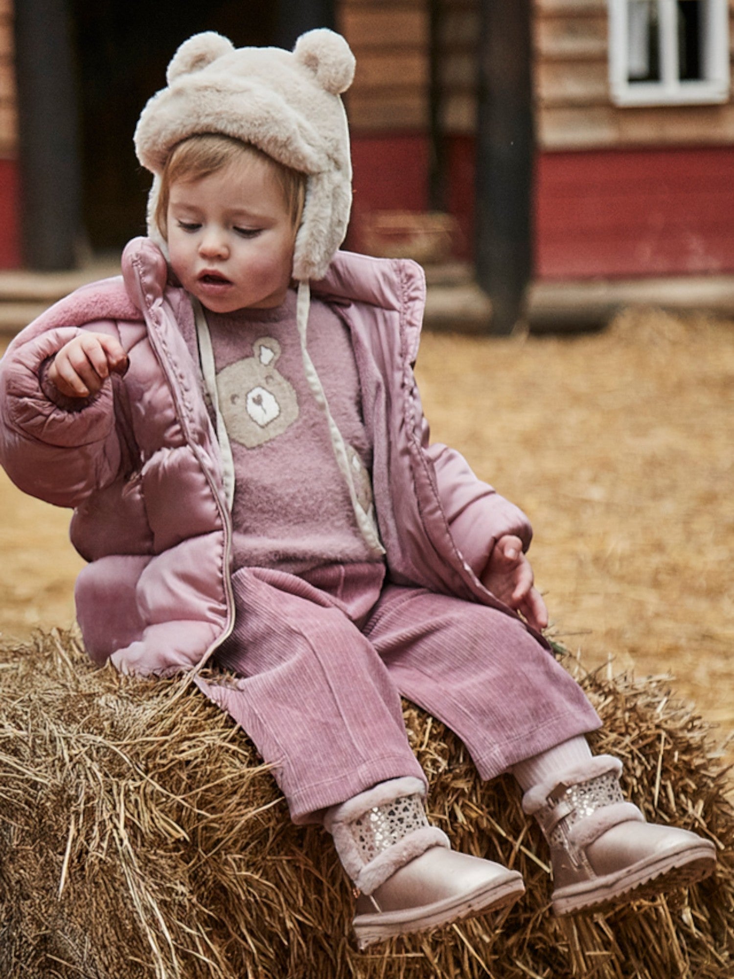 Pantalone lungo punto panno Bimba Rosa 2590/95 corredino e abbigliamento neonato | NANU' BABY