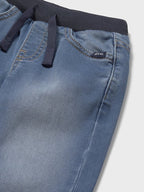 Pantalone soft denim jogger Bimbo Blu 2508/95 corredino e abbigliamento neonato | NANU' BABY