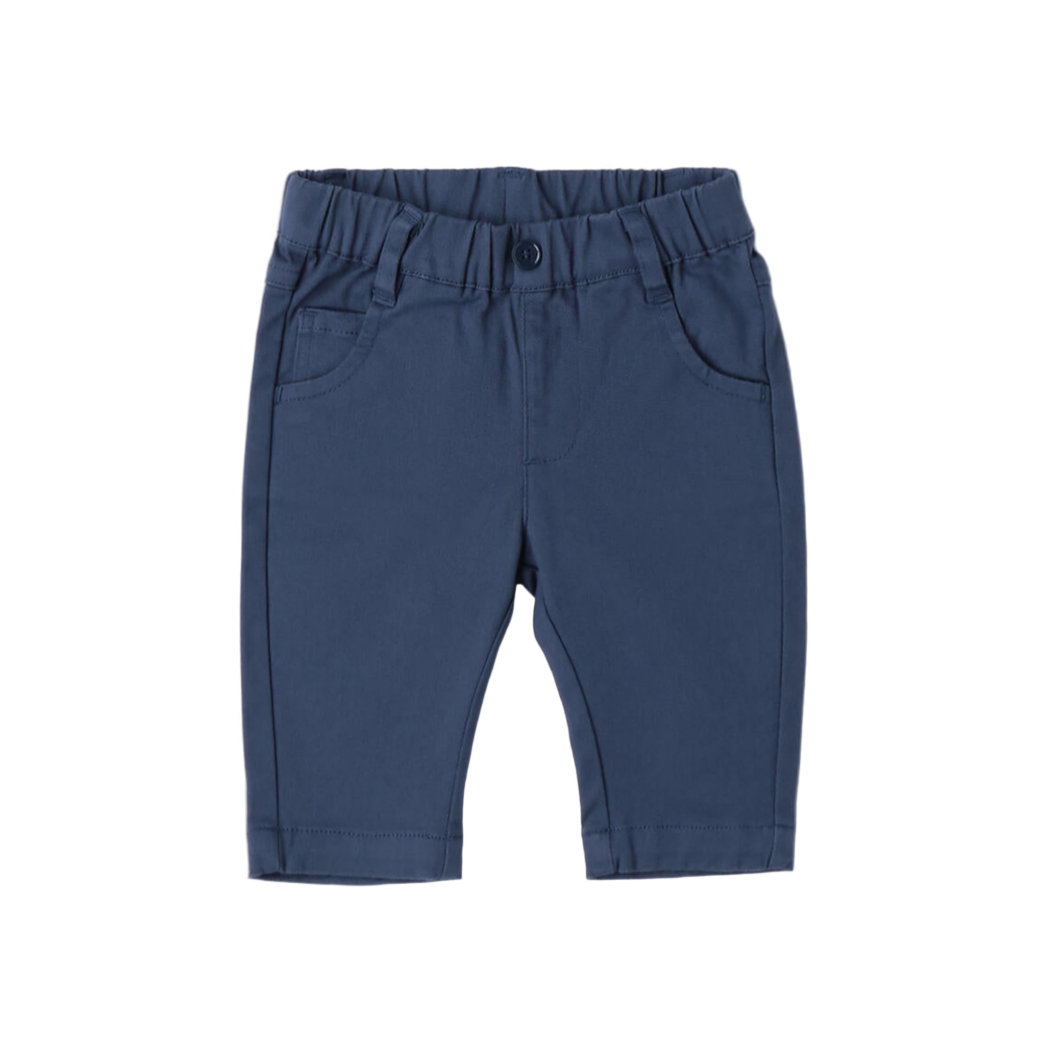Pantalone Twill Cotone Stretch Bimbo Blu 3F623/3656 corredino e abbigliamento neonato | NANU' BABY