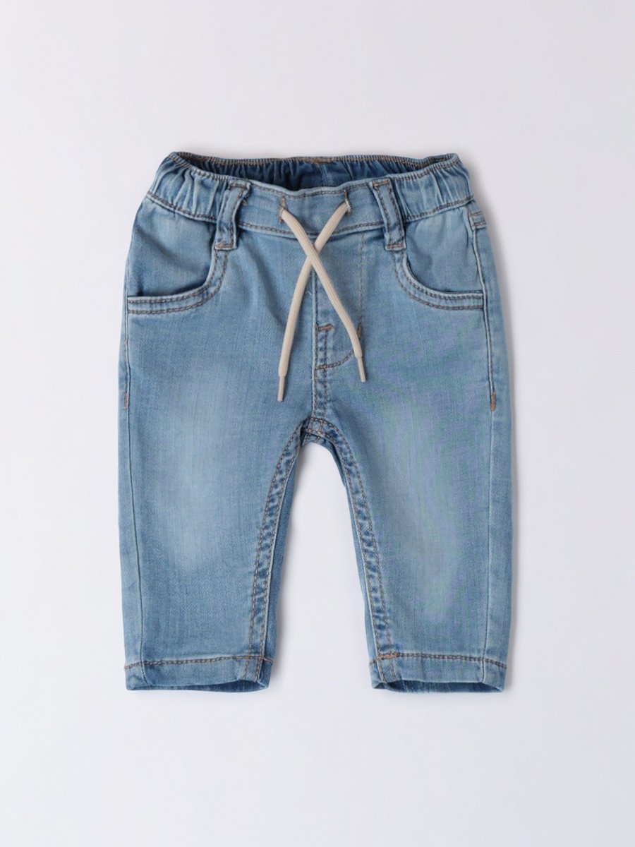 Pantaloni Cotone Denim Jeans 3B681/7300 corredino e abbigliamento neonato | NANU' BABY