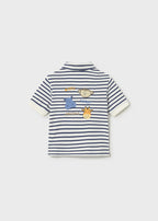 Polo Cotone Ricamo Blu 1110/45 corredino e abbigliamento neonato | NANU' BABY