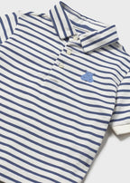 Polo Cotone Ricamo Blu 1110/45 corredino e abbigliamento neonato | NANU' BABY