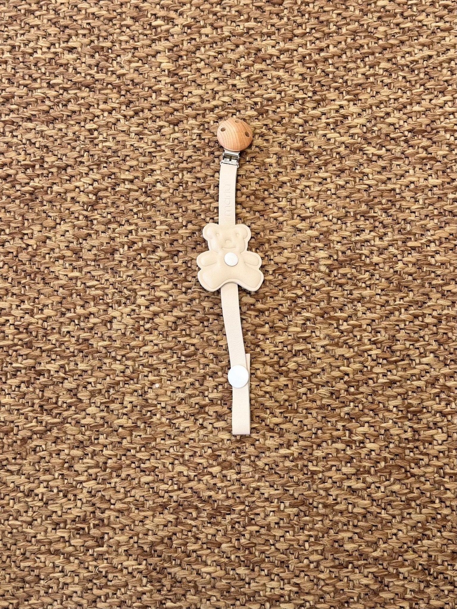 Porta Ciuccio Beige Panna Cotone - MARLÙ IN910PC/P corredino e abbigliamento neonato | NANU' BABY