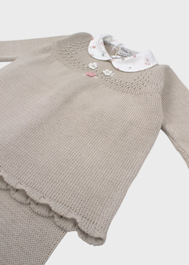 NAIME/CN-T Floral Embroidery Birth Set