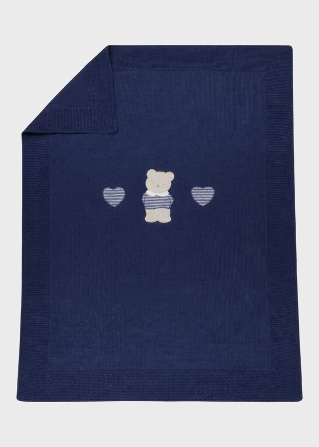 Blue Teddy Cotton Blanket 198/B