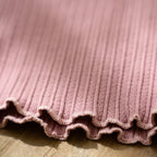 Long-sleeved ribbed T-shirt - Fairy Garden Pink CL25091013