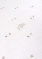 Green Peanut Polka Dot Cotton Blanket EK5680V