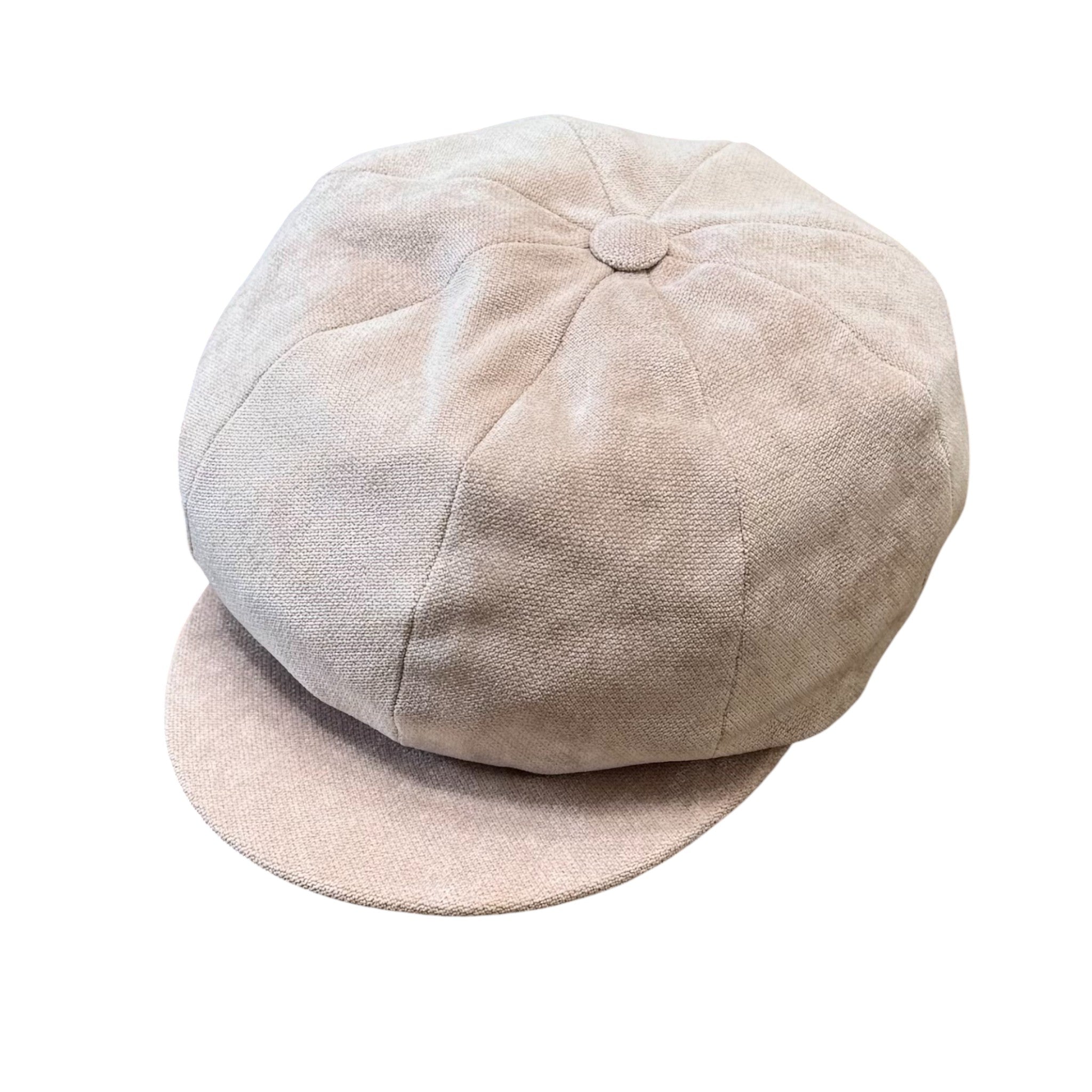 Beige Cotton Blend Baby Hat - PONTO POR PONTO 8/231-B