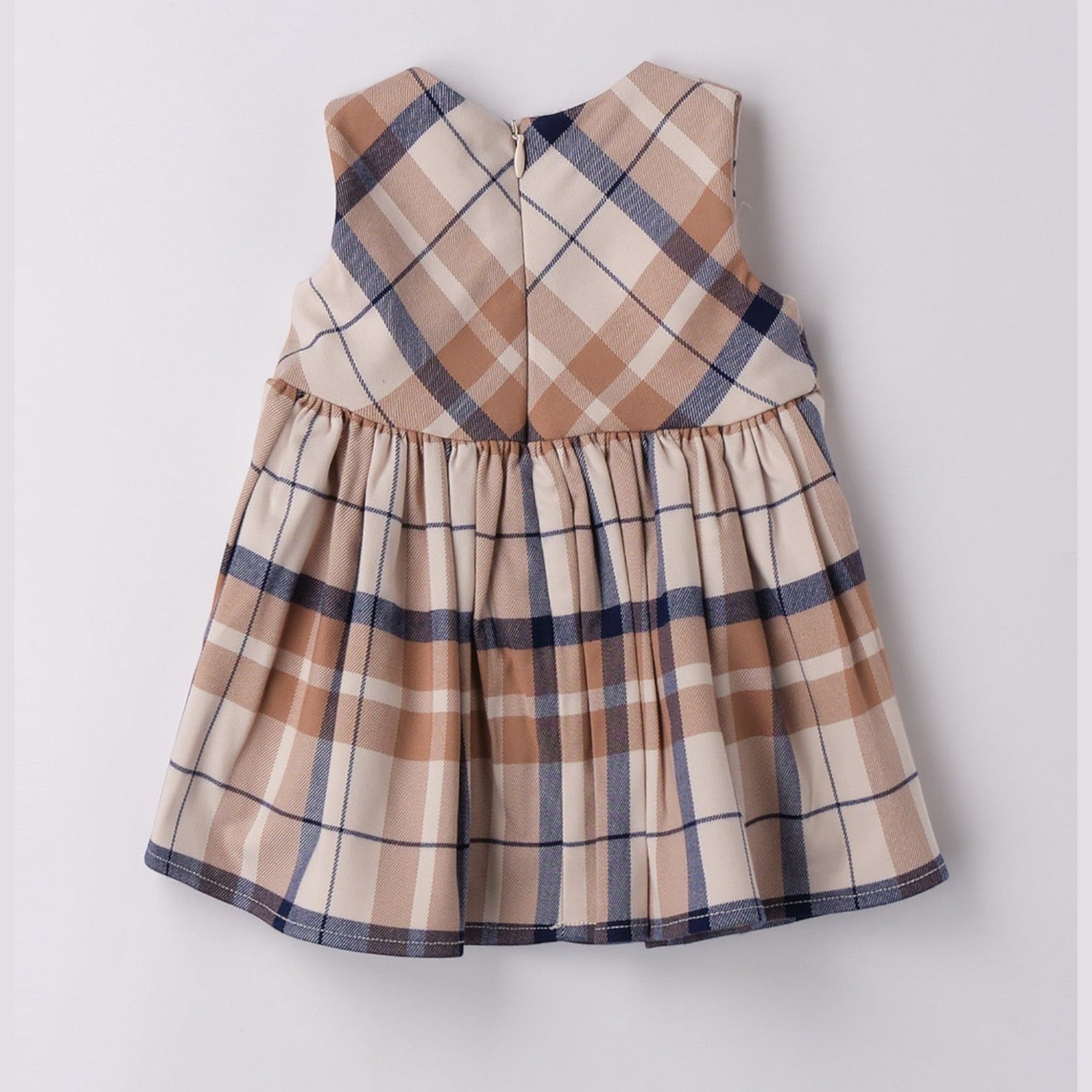 Abito Tessuto Navetta Senza Manica Bimba Avorio 3F733/2911 -  NANU' BABY