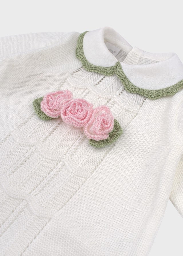 Peach Pink Cotton Romper EK1810