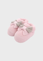 Cotton Slippers Pink Bows 766-R