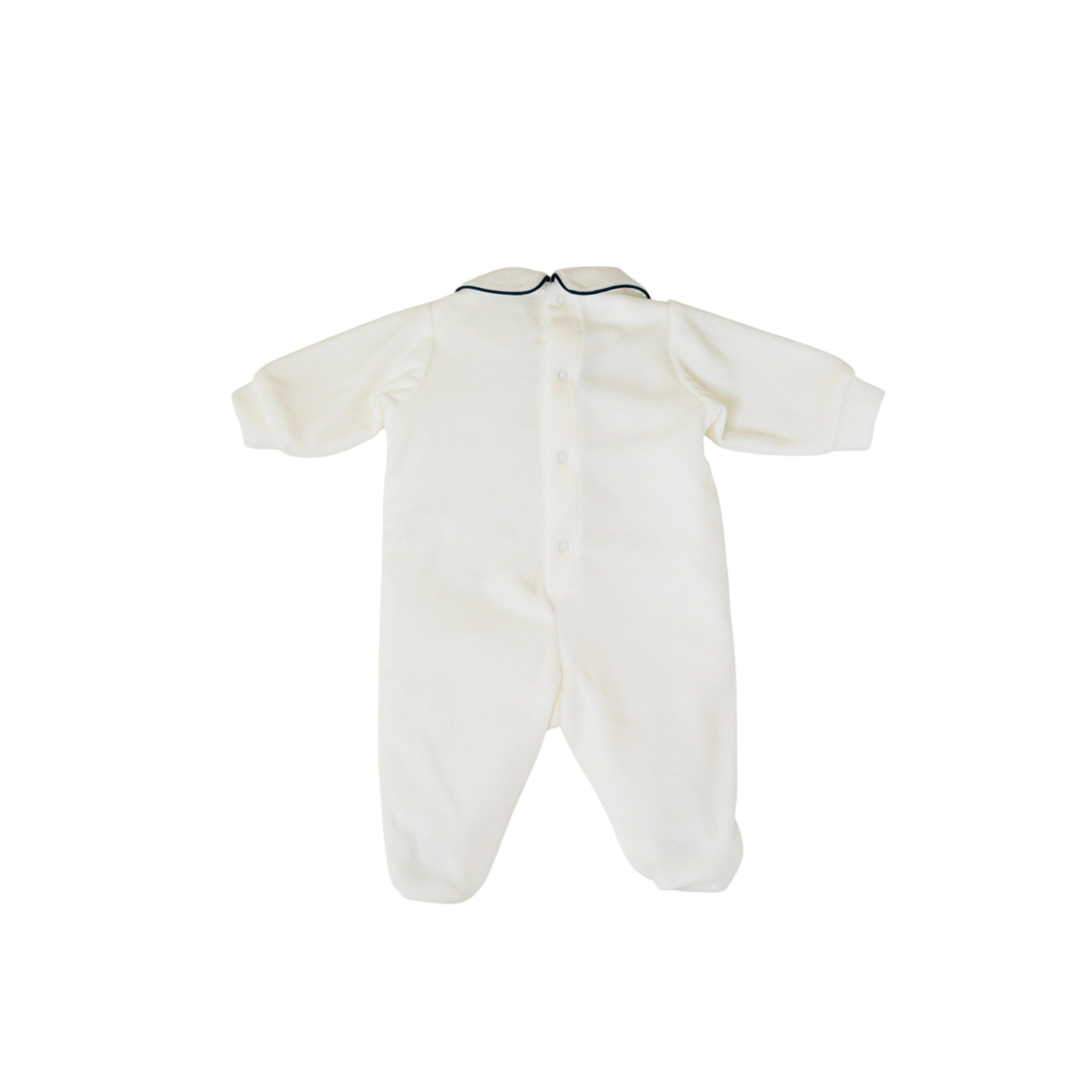 Tutina Neonato Ciniglia Panna SARTORIA DEI PICCOLI (cod. LT1111)