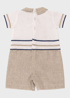 Beige Cotton Romper ORSETTO 7155