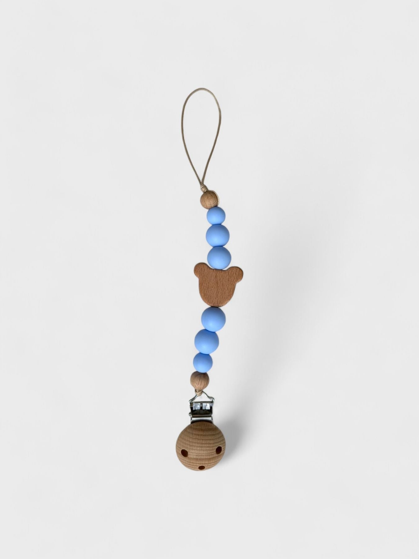 Reggiciuccio Teddy AZZURRO RC/TEDDY AZZURRO corredino e abbigliamento neonato | NANU' BABY